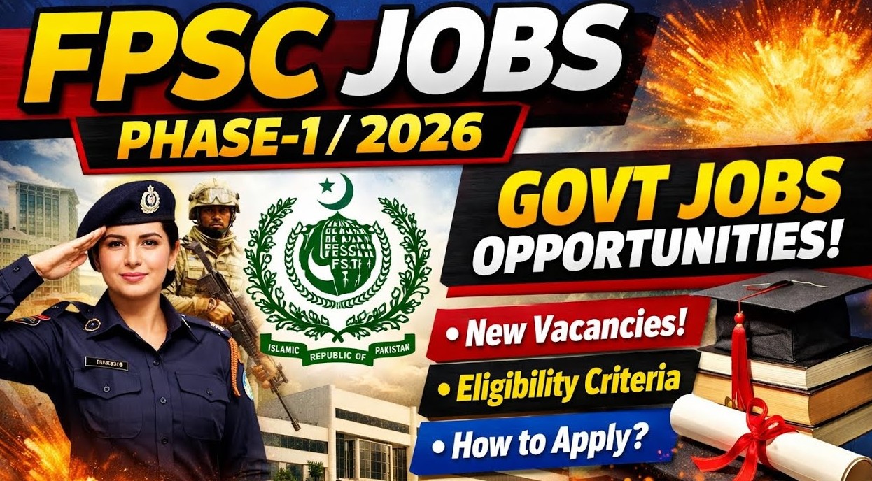 ایف پی ایس سی جابز 2026 اشتہار: وفاقی پبلک سروس کمیشن کی نئی بھرتیوں کی مکمل تفصیلات