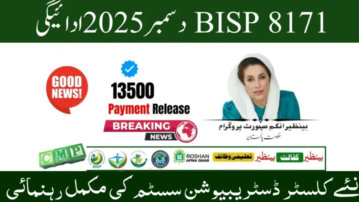 بی آئی ایس پی 8171 آن لائن چیک: بینظیر انکم سپورٹ پروگرام کے تحت مالی امداد کی تفصیلات