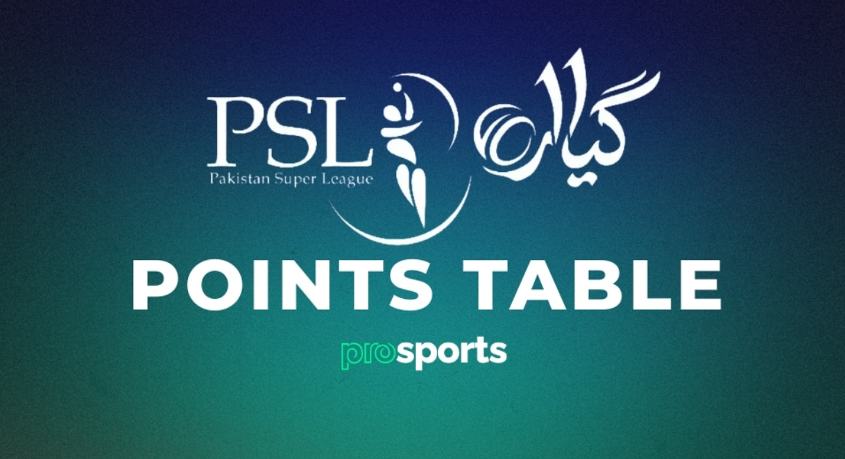 پی ایس ایل 2026 پوائنٹس ٹیبل: 8 ٹیموں کی رینکنگ اور پلے آف کی صورتحال